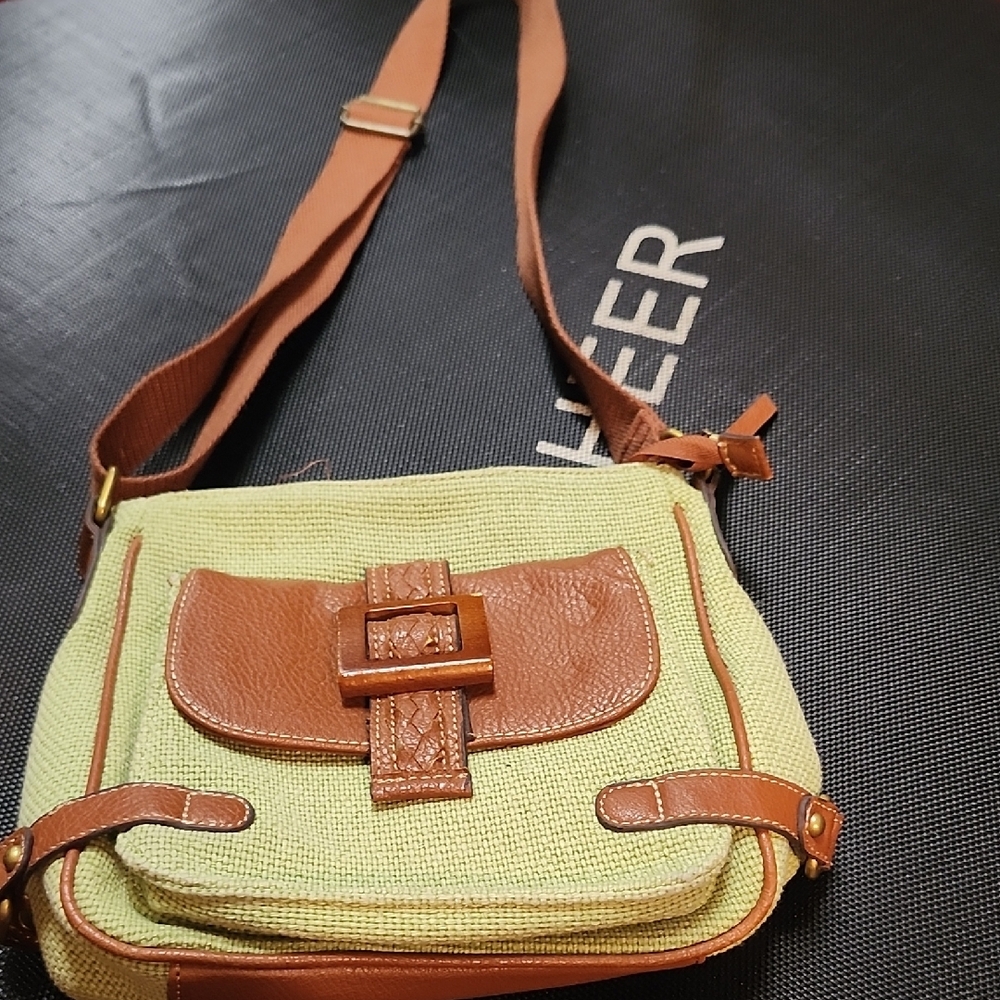 Stylish Brown and Cream Women's Bag - Picture 5 of 5